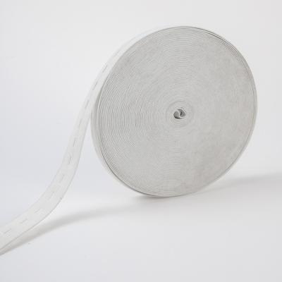 China Jitai Adjustable Elastic Strap Buttonhole Wholesale Rubber Band Elastic Band With Holes for sale