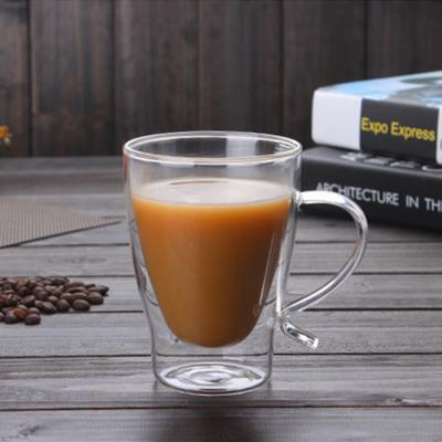 China High Borosilicate Sublimation Glass Coffee Mug Sustainable Glass Coffee Mug for sale