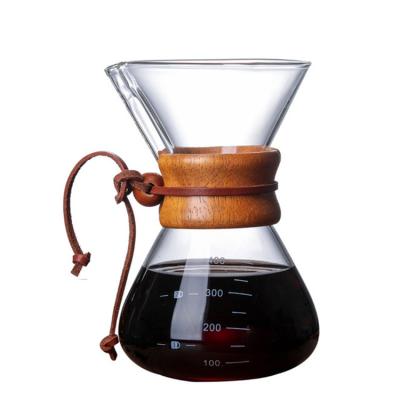 China Sustainable Glass Borosilicate Coffee Pendant Jar 600ml for sale