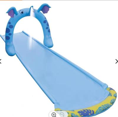 China 0.20/0.15mm PVC Inflatable Double Free Plastic Phthalate Blobzter Triple Water Slide PVC for sale