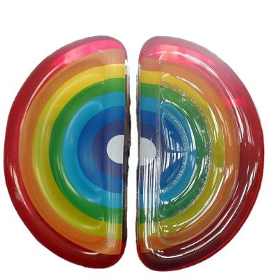 China American Hot Sale Safety PVC Lovely Rainbow Durable PVC Swimming Pool Inflatable Pool Toys for sale