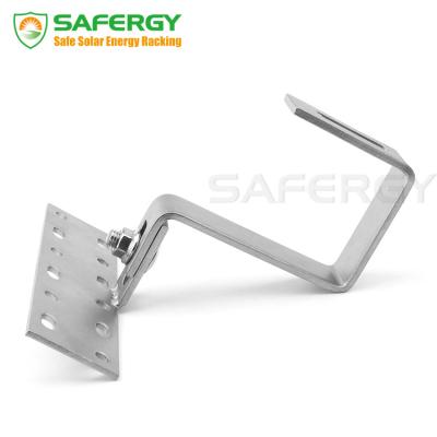 China SAFERGY Adjustable Solar Panel Mount Roof Hook Bracket System Structure Anchor SFG-TRH-AD180 for sale