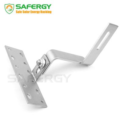 China SAFERGY Adjustable Double Solar Panel Mount Roof Hook Bracket System Structure Anchor SFG-TRH-ASD90 for sale