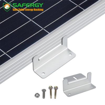 China Flat roofs rv yacht motorhome mount caravan solar panel Z bracket mounts solar panel kit SFG-ZBR-02 for sale