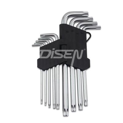 China Chrome Vanadium Hexagon Wrench Set Hex Screwdriver Tool Kit Star Wrench Hexagon Angle Steel Wrench for sale