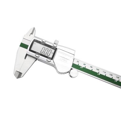 China Electronic Digital Length Gauge Divider Caliper Silver Stainless Steel Line for sale