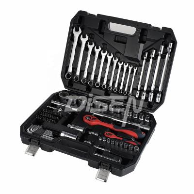 China DIY Tool Kit Set Wrench Set Of Heat Treatment Wholesale OEM Prices Good Factory Professional Mechanic Tool Box Set for sale