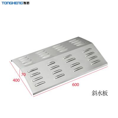 China Snack Factory Stainless Steel Anti-Drip Slant Baffle Water Plate For Muffins Steamer for sale