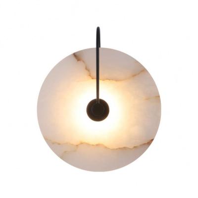 China Modern European Modern Marble Wall Art Marble Living Room Hallway Living Room Hotel Background Indoor Wall Lamp Led Wall Lamp for sale