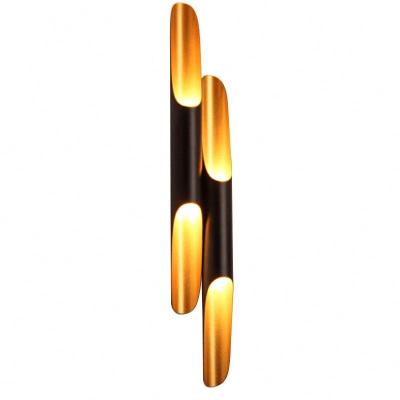 China Gold Traditional Modern Single Tube Metal Wall Lighting Sconce For Hotel Bedroom for sale