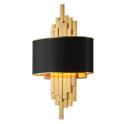 China Nordic Indoor Creative Wall Sconce Gold Metal Light Fixture Bedside Lamps Nordic Wall Lamp Led Lighting For Home Decor Living Room for sale