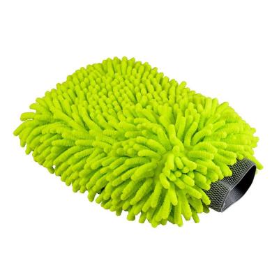 China Eco-friendly Luxury High Quality Super Plush Wash Mitt Microfiber Car Wash Mitt for sale