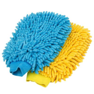 China Eco-Friendly Microfiber Premium Scratch Free Chenille Wash Mitt for sale