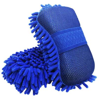 China Eco - Friendly Microfiber Double Sided Scratchless Car Wash Sponge Microfiber Sponge for sale