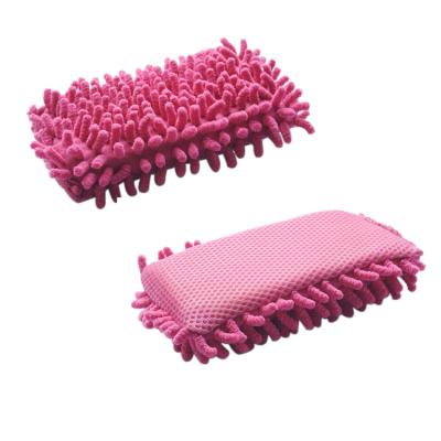 China Chenille Viable Car Microfiber Cleaning Sponge for sale