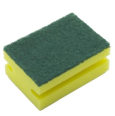 China Durable Non-scratch Green Nylon Scouring Pad Home Dish Wash Sponge for sale