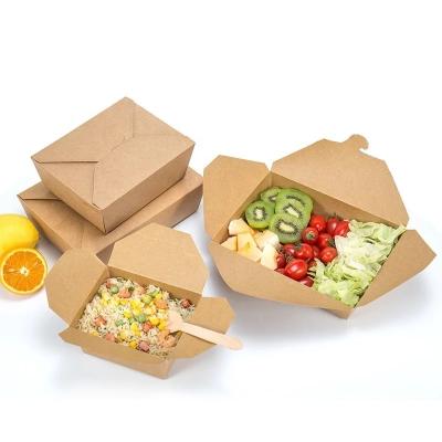 China Wholesale Fruit Deli Salad Proof Wrapping Paper Leaking Biodegradable Disposable Food Bowl for sale