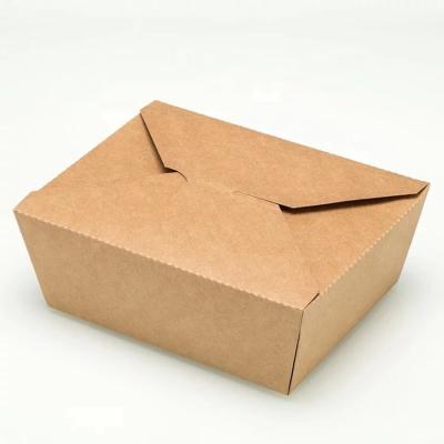 China Togo Disposable Brown Container Food Paper Food Proof Wrapping Paper Disposable Disposable Disposable Bowl Disposable Lunch Box for sale