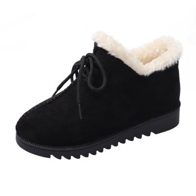 China Low price fashion trend contton suede good quality non-slip lining winter fabric durable snow boots for sale