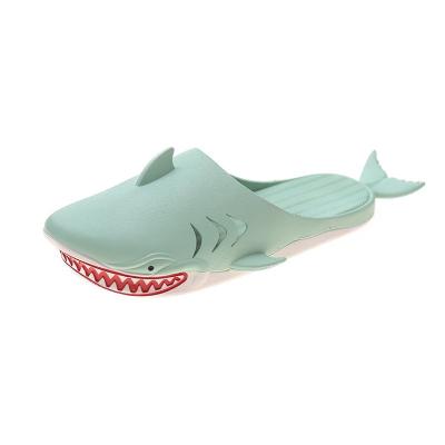 China CUSHIONING Custom Shape Winter Unisex Cartoon Shark Printing Non-slip Thickened Slippers for Women Women Bathroom Indoor Slipper for sale