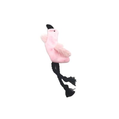 China 2020 Hot Sale Chinese Flamingo Cavity Plush Cat Toy Viable With Catnip for sale