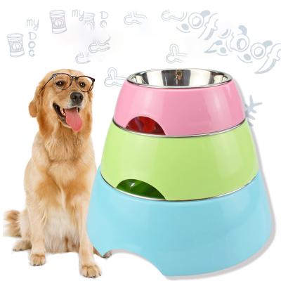 China Wholesale 3 Viable Colors Luxury Cheap Portable Food Water Melamine Dog Bowl for sale