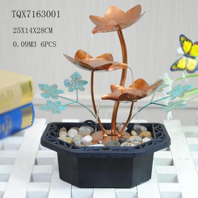 China Portable Indoor Table Water Fountain For Home Decoration , Leaf Design  25 X 14 X 28 Cm for sale