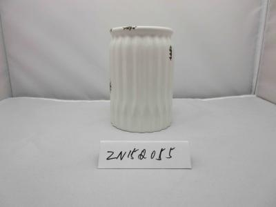 China White Dolomite Ceramic Sugar Pot With Iron Rust Effect 10.5 X 10.5 X 22.5 Cm for sale