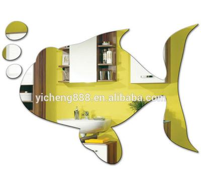 China Shop Display Stand Manufacturer Cosmetic Desk Interior Gold Decorative Mirror Acrylic Sheet for sale