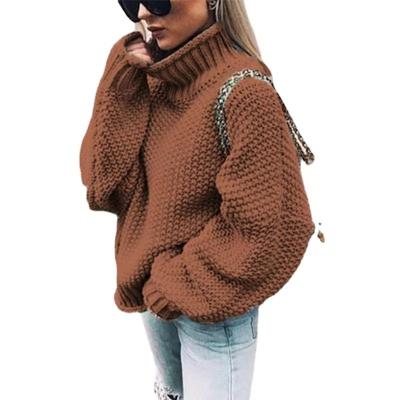 China Anti-wrinkle 2022 autumn and winter thick new line high-neck hot-selling women's rolled-up long-sleeved sweater new pullover sweater for sale