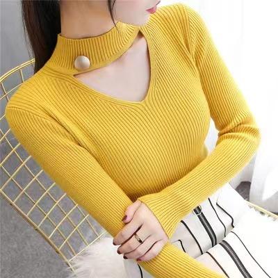 China wholesale Anti-wrinkle women fashionable autumn ladies knit sweater cotton women sweater old lady sex sweater for sale