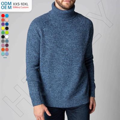 China Cashmere Mens Custom Essential Crewneck Anti-Wrinkle Knitted 100% Cashmere Solid Classic Sweater Long Sleeve Turtle Neck Pullover Tops for sale