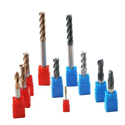 China Carbide Flutes Solid Carbide Square End Mill CNC Cutting Tools For Metal Milling Cutter Bit for sale