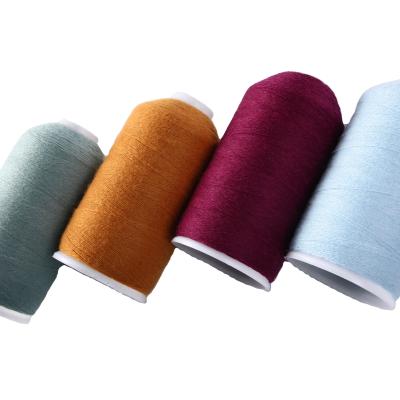 China Sustainable Rabbit Cashmere Spinning Polyester Dyed Wool Angola Core-spun Crochet Yarn Fancy Blended Silk Yarn for sale