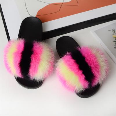 China CUSHIONING best price fur slipper purse fashion fur slippers and bag set cheap fur slippers for sale