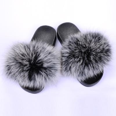 China CUSHIONING Professional Standard Fur Slippers Sandals Fur Slippers Slides Slippers Fluffy Fur for sale