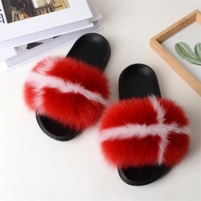 China CUSHIONING Reliable Quality Fur Slippers With Heels Designer Fur Slippers Fluffy Fur for sale