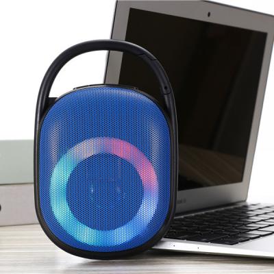 China Hot Selling Amazone Clip5 Function Portable Mini Parlantes Wireless Phone RGB Lights Outdoor Waterproof Bluetooth Speaker for sale