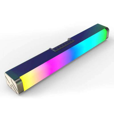 China Factory Hot Sale 20W RGB TV Soundbar 2.0 Mini Channel Computer Speaker PC Home Theater System Border Bar for sale