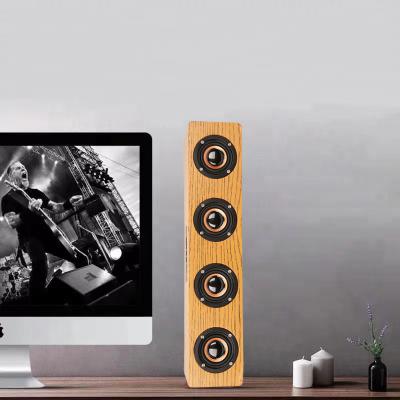 China High Quality Portable Home Theater Wooden Speaker Phone Function Wireless Bluetooth Soundbar Speakers For TV Subwoofer for sale