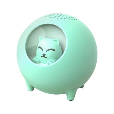 China Collection Mini Kitten Dinosaur Bluetooth Pet Macaroon Sound Card Square Dance Wireless Audio Wireless Speaker for sale