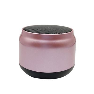 China New 3W BT 5.0 Wholesale Portable Wireless Speaker Bass Box Loudspeaker Wireless BT Metal Function Speaker for sale