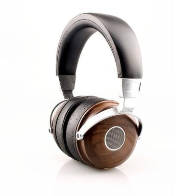 China High Fidelity Hi-Fi Noise Over Ear Monitoring Headset With Beryllium Alloy Driver Noise Isolating Stereo Wooden Earphones With MIC for sale