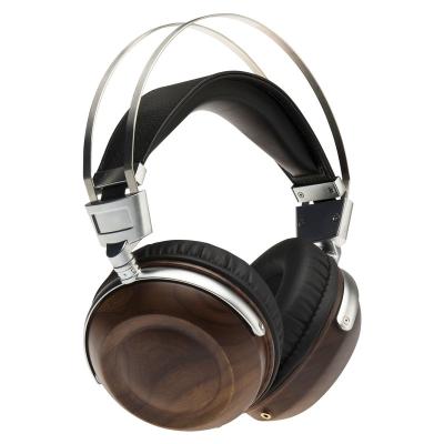 China Wooden Earphone Sound HIFI Stereo Dynamic High Fidelity Earphone Over Ear DJ Monitoring Headphones Studio Audio Noise Canceling Headset for sale