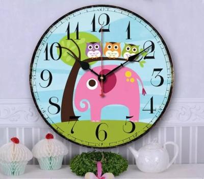 China brief owls Europe mounted decorative Wooden digital wall clock for meeting room for sale