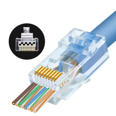 China Networking Cable Junction UTP RJ45 Ethernet 8P8C Network Module Socket Network Connection Socket for sale