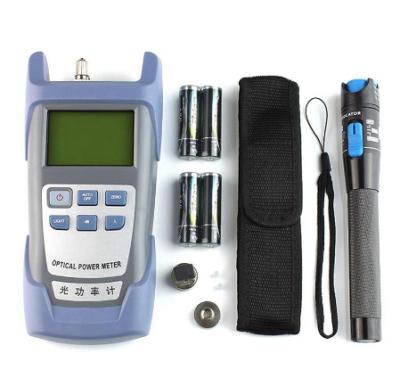 China FTTx FTTH FTTB Network Installing Quick FTTH Fiber Optic Connector And Drop Cable Tool Kits With VFL Optical Power Meter for sale