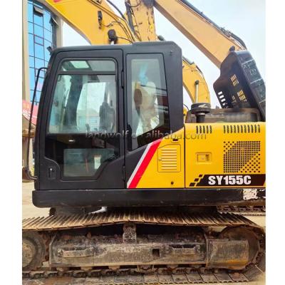 China Kawasaki Hydraulic Cylinder Used Sany Excavator SY155 for Farmland Renovation in 2018 for sale