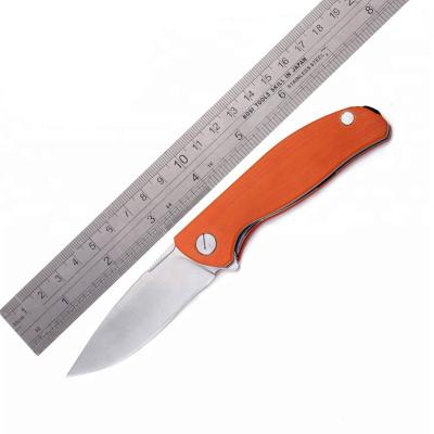 China New Thumb Button Free Sample Hot Durable G10 Folding Knife Blank Manufacturer From China for sale