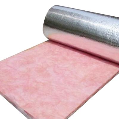 China Modern china manufacture pink glass wool blanket with vr facing fire proof white facing glass wool for sale